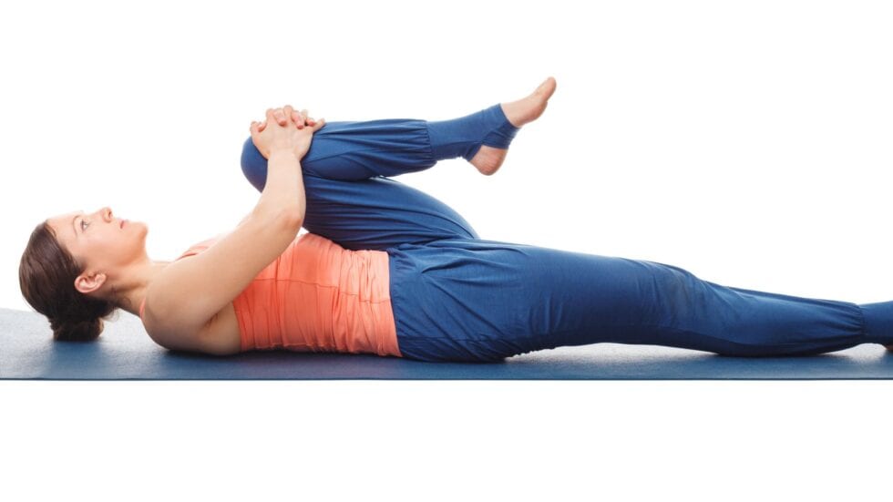 Knees to Chest Stretch Mind, Body Soul & Heart